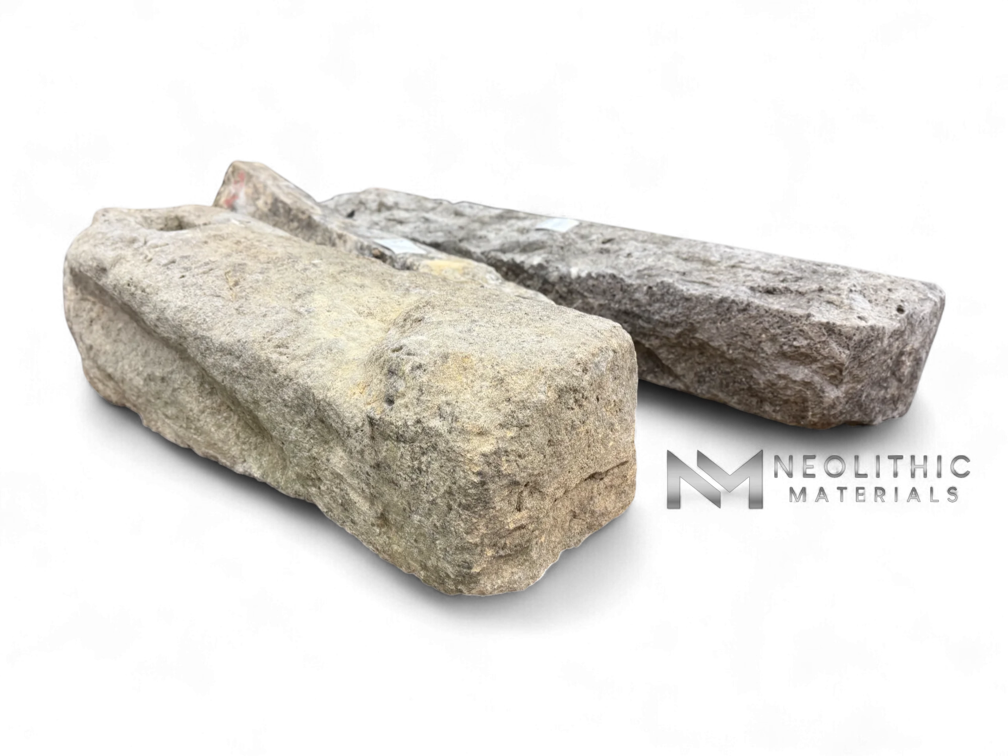French Antique Limestone Mile Marker - Image 2
